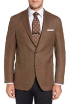 Men's David Donahue Aiden Classic Fit Wool Blazer R - Brown