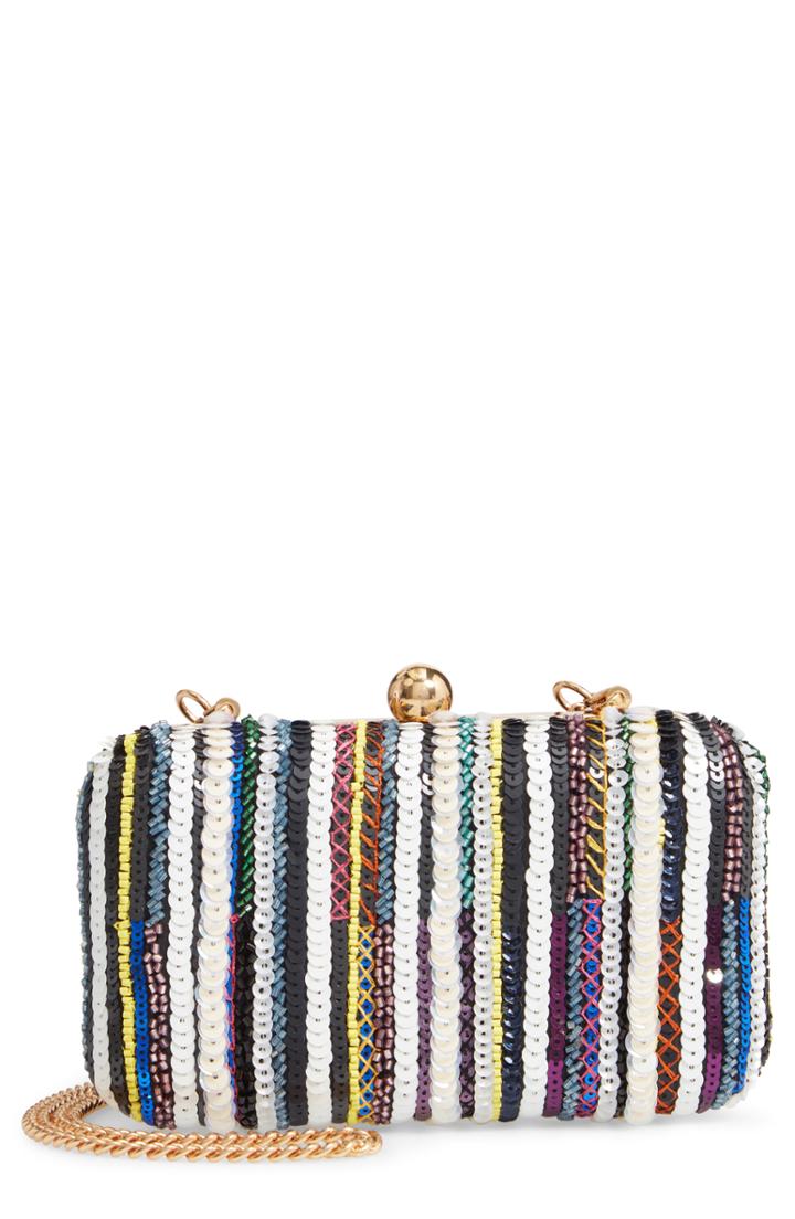 J.crew Beaded Minaudiere - Ivory
