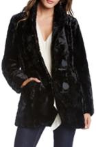 Women's Karen Kane Faux Fur Toggle Jacket - Black