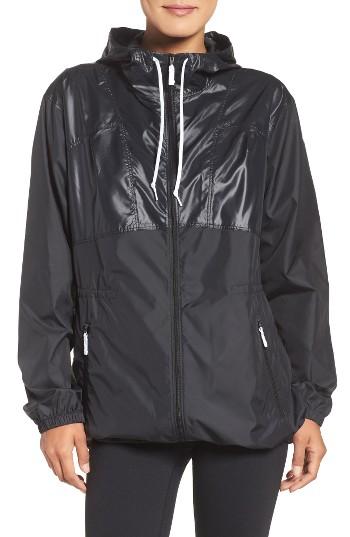 Women's Columbia Flashback Long Windbreaker Jacket - Black