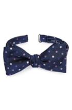 Men's The Tie Bar Spree Dot Silk Bow Tie, Size - Purple