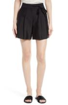 Women's Grey Jason Wu Belted Wool & Silk Shorts
