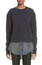 Women's Stella Mccartney Layered Hem Sweater Us / 44 It - Blue