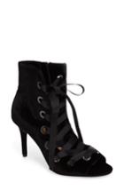 Women's Daya By Zendaya Open-toe Ribbon Bootie .5 M - Black