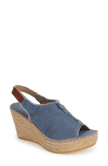 Women's Toni Pons 'lugano' Espadrille Wedge Sandal Eu - Blue