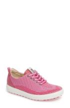 Women's Ecco Casual Hybrid Knit Golf Sneaker -5.5us / 36eu - Pink