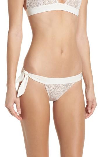 Women's For Love & Lemons Daiquiri Lace Hipster Bikini Bottoms - White