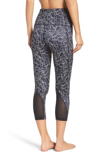Women's Zella 'hatha' High Waist Crop Leggings, Size - Black