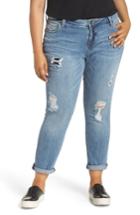 Women's Kut From The Kloth Ripped Roll Cuff Boyfriend Jeans