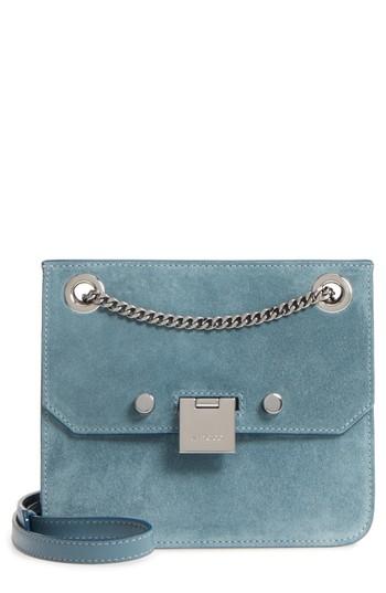 Jimmy Choo Rebel Suede Crossbody Bag - Blue