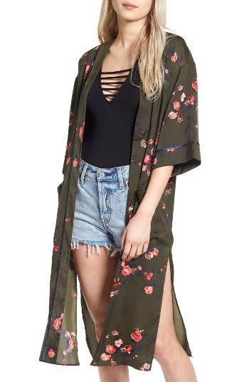 Women's Vigoss Floral Print Duster Kimono