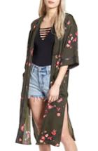 Women's Vigoss Floral Print Duster Kimono