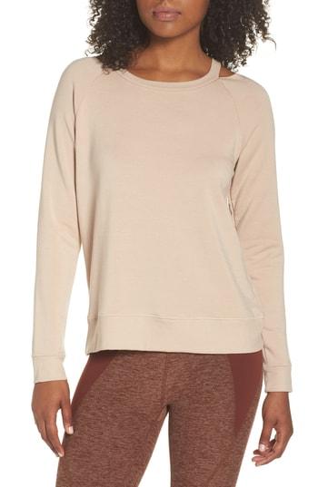 Women's Beyond Yoga Sedona Pullover - Beige