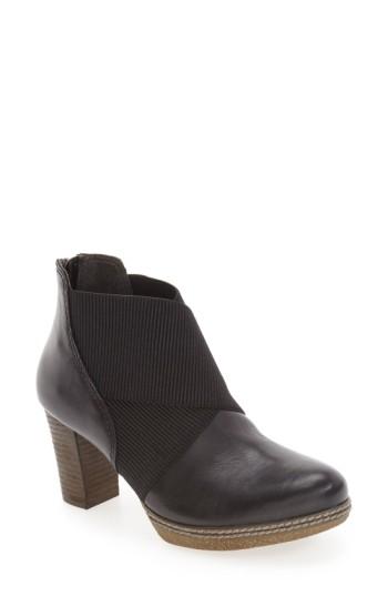 Women's Gabor Block Heel Bootie M - Black