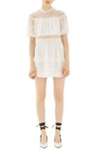 Women's Topshop Lace Cape Skater Dress Us (fits Like 2-4) - Ivory