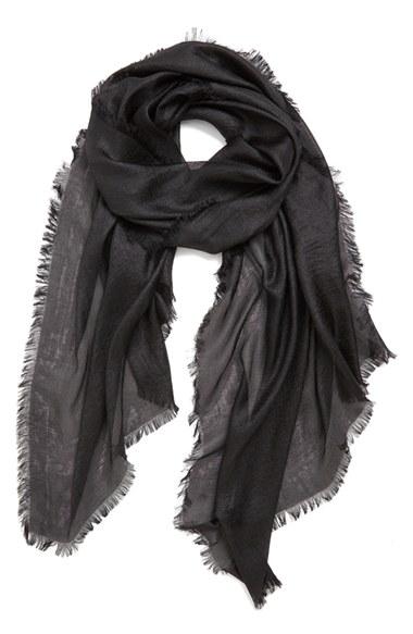 Women's Echo 'radiance' Eyelash Fringe Wrap, Size - Black