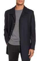 Men's Nordstrom Men's Shop Wool Blend Car Coat - Blue