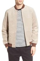 Men's Obey Clifton Suede Bomber Jacket