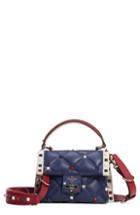 Valentino Garavani Mini Candystud Top Handle Leather Satchel - Blue