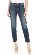 Women's Fidelity Denim Axl Crop Girlfriend Jeans - Blue