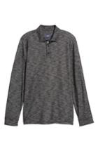 Men's Stone Rose Flame Knit Polo, Size - Black