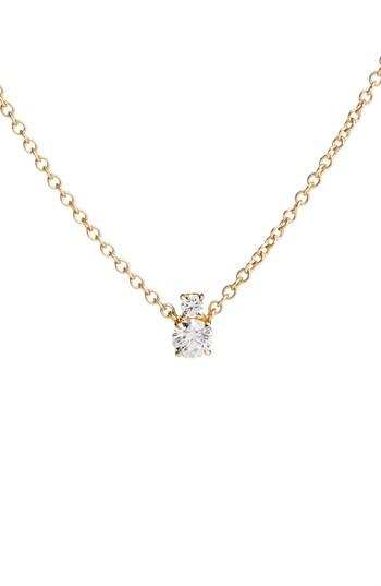 Women's Jemma Wynne Prive Luxe 18k Gold & Diamond Solitaire Necklace