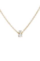 Women's Jemma Wynne Prive Luxe 18k Gold & Diamond Solitaire Necklace