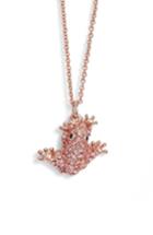 Women's Kate Spade New York Swamped Pave Frog Pendant Necklace