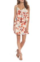 Women's Nsr Cara Floral Layered Dress - Red