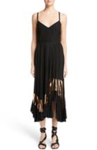 Women's Proenza Schouler Foil Print Pleated Midi Dress
