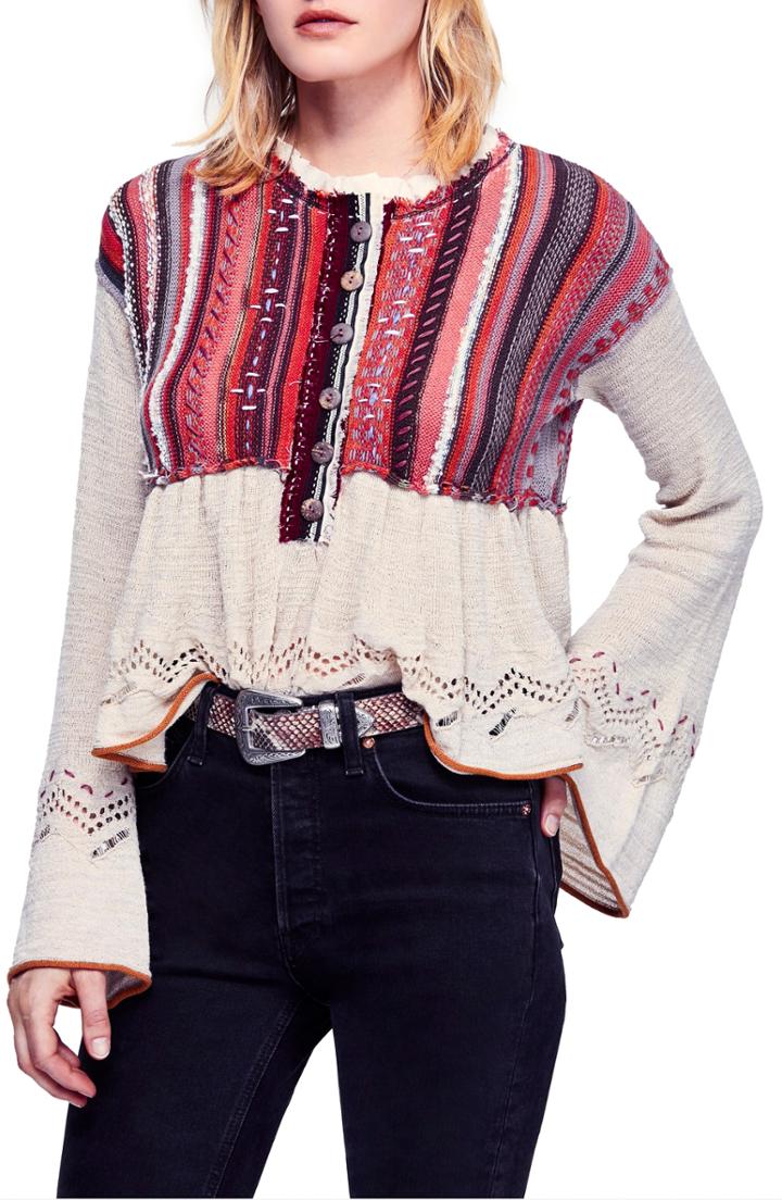 Women's Free People Meadow Lakes Sweater - Ivory