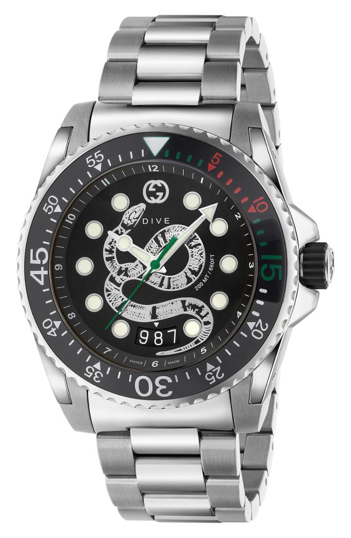 Men's Gucci Dive Watch, 45mm