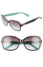 Women's Kate Spade New York 'ayleens' 56mm Sunglasses - Havana/ Green