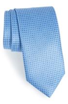Men's Canali Geometric Silk Tie, Size X-long - Green
