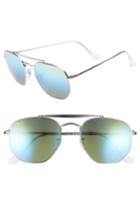 Men's Ray-ban Marshal 54mm Aviator Sunglasses - Blue/ Green