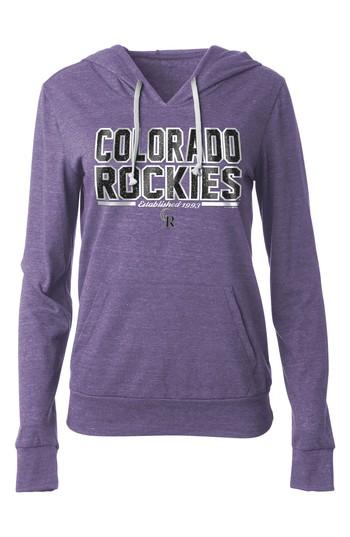 Women's New Era Cap Mlb Fleece Hoodie - Purple