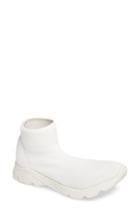 Women's Tony Bianco Winston Knit High Top Sneaker M - White