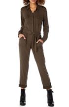 Women's Michael Stars Utility Twill Jumpsuit - Green