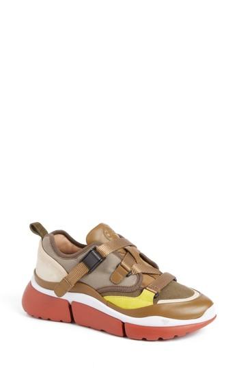Women's Chloe Sonnie Low Top Sneaker Us / 35eu - Green