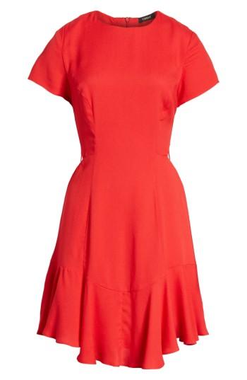 Women's Arrive Chelsea Lattice Back Fit & Flare Dress - Red