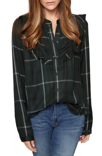 Women's Sanctuary Prairie Plaid Top - Green