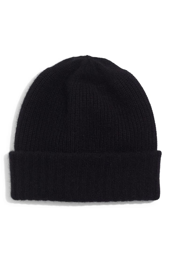 Women's Madewell Cashmere Beanie - Black