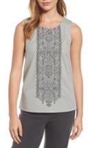 Women's Nic+zoe Cypress Embroidered Tank - Green