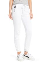 Women's Pam & Gela Palm Tree Sweatpants - White