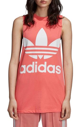 Women's Adidas Originals Trefoil Tank - Red