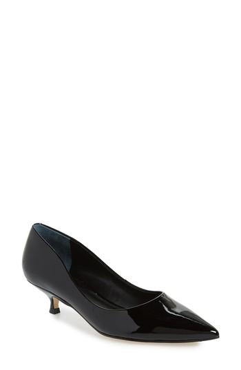 Women's Marc Fisher Ltd Xanthe Kitten Heel Pump M - Black