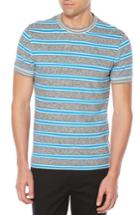 Men's Original Penguin Jaspe Retro Stripe T-shirt, Size - Blue