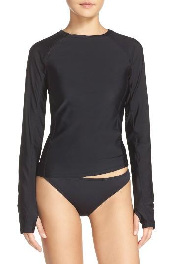 Women's Mott 50 Zip Rashguard - Black