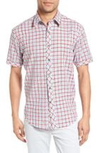 Men's James Campbell Fugit Check Sport Shirt - Red