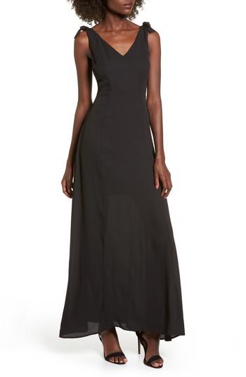 Women's Dee Elly Tie Strap Maxi Dress - Black